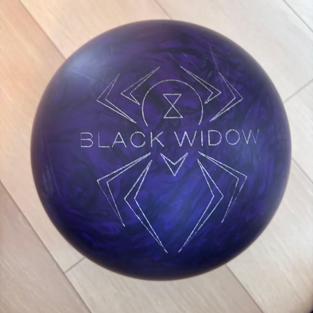 ブラックウィドーパープルウレタン 15p ボウリングボール ハンマー