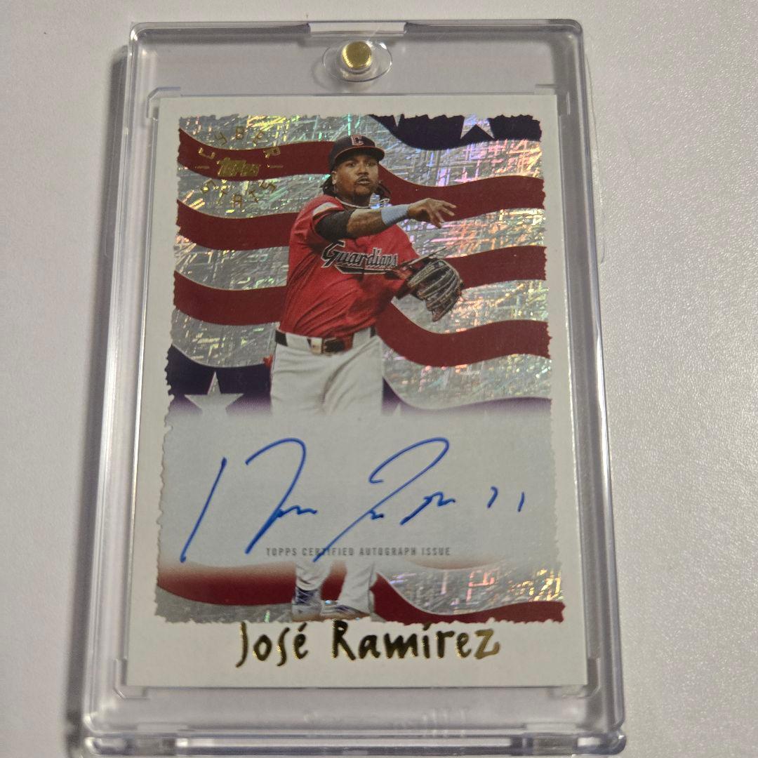 2025 Topps archives ホセ・ラミレス 直筆サイン - メルカリ