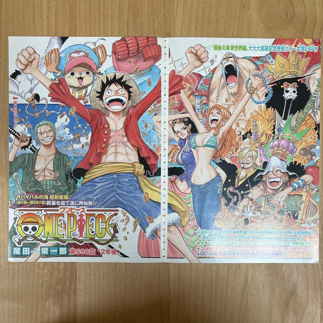 週間少年ジャンプ ワンピース扉絵 切り抜き - メルカリ