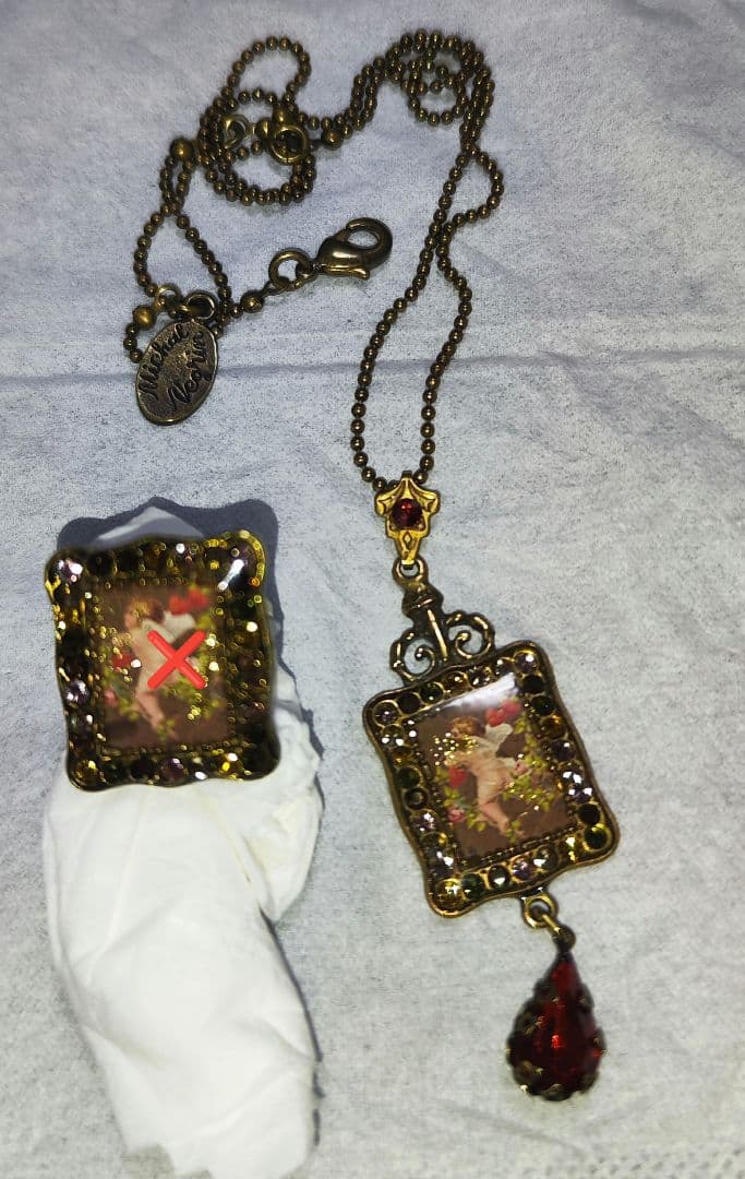 ミハエルネグリン アンティーク風天使デザインネックレス - メルカリ