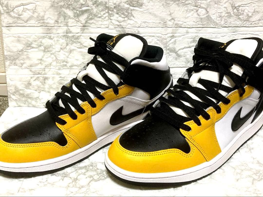 ナイキ エアジョーダン1ミッド \"イエローオークル” 28.5cm