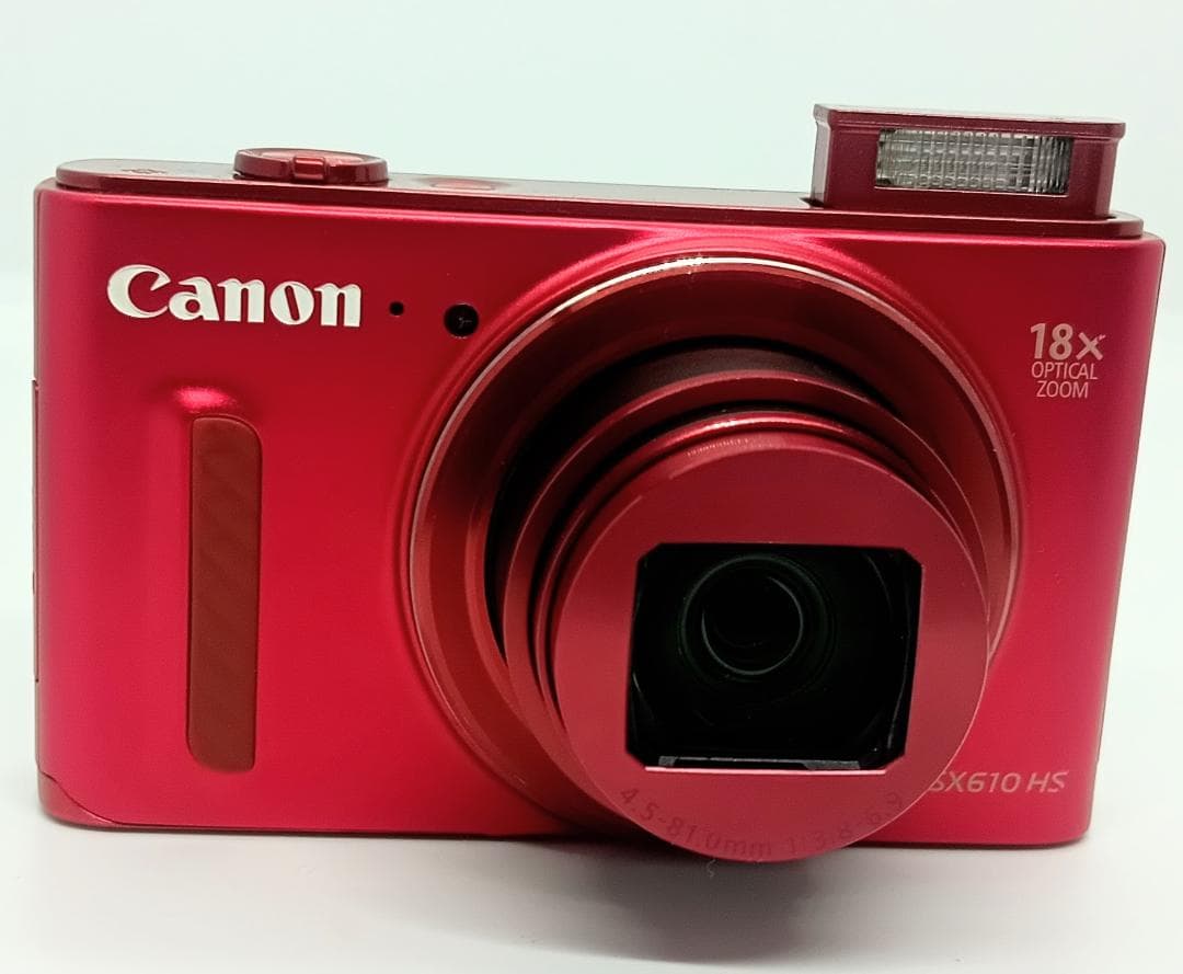 Canon PowerShot SX610HSRed 20.2MP 充電器付き