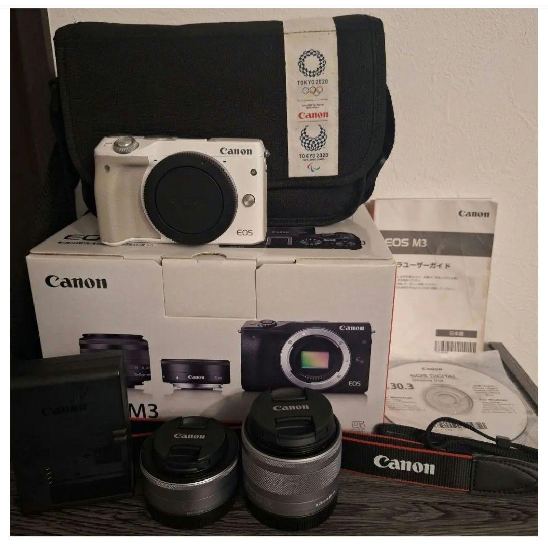 Canon　EOSM3 EF-M15-45IS STM　ミラーレス一眼カメラ EOS Kiss M ミラーレス一眼カメラ EF-M15-45 IS STM レンズキット