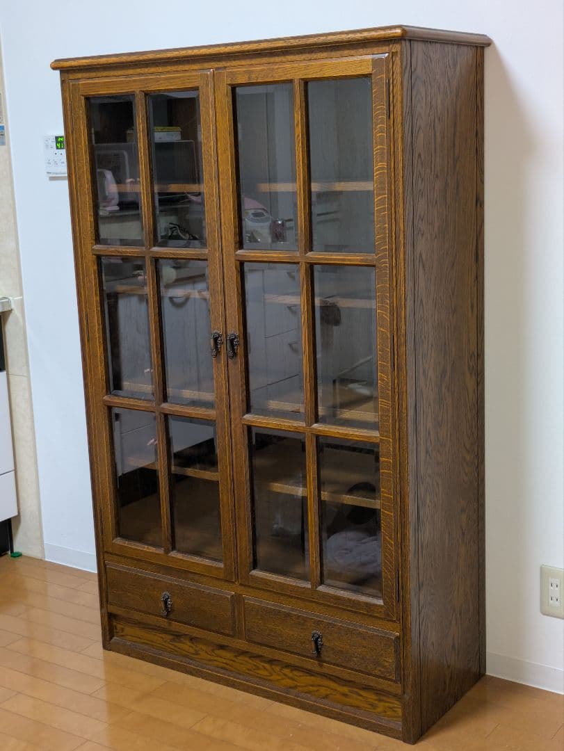 送料込。三越ブルージュ　木製ガラス扉キャビネット　本棚　シェルフ　食器ボード 2026年最新】Yahoo!オークション -三越ブルージュ(棚、キャビネット)の