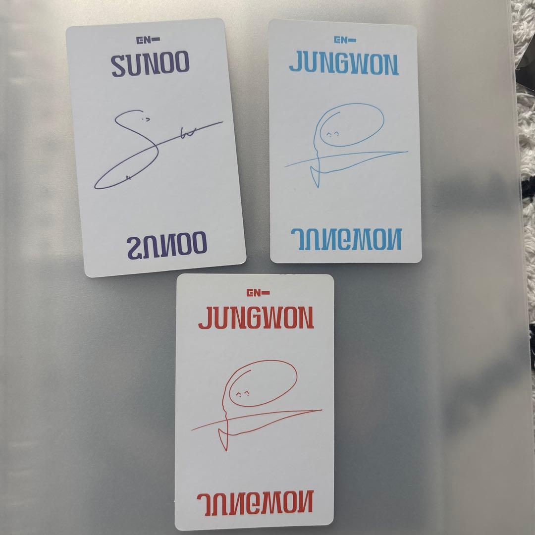 ENHYPENのトレカカード3枚セット ジョンウォン2枚 ソヌ1枚 - メルカリ