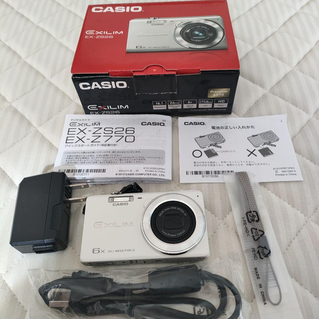 CASIO EXILIM EX-ZS26 コンパクトデジタルカメラ - メルカリ