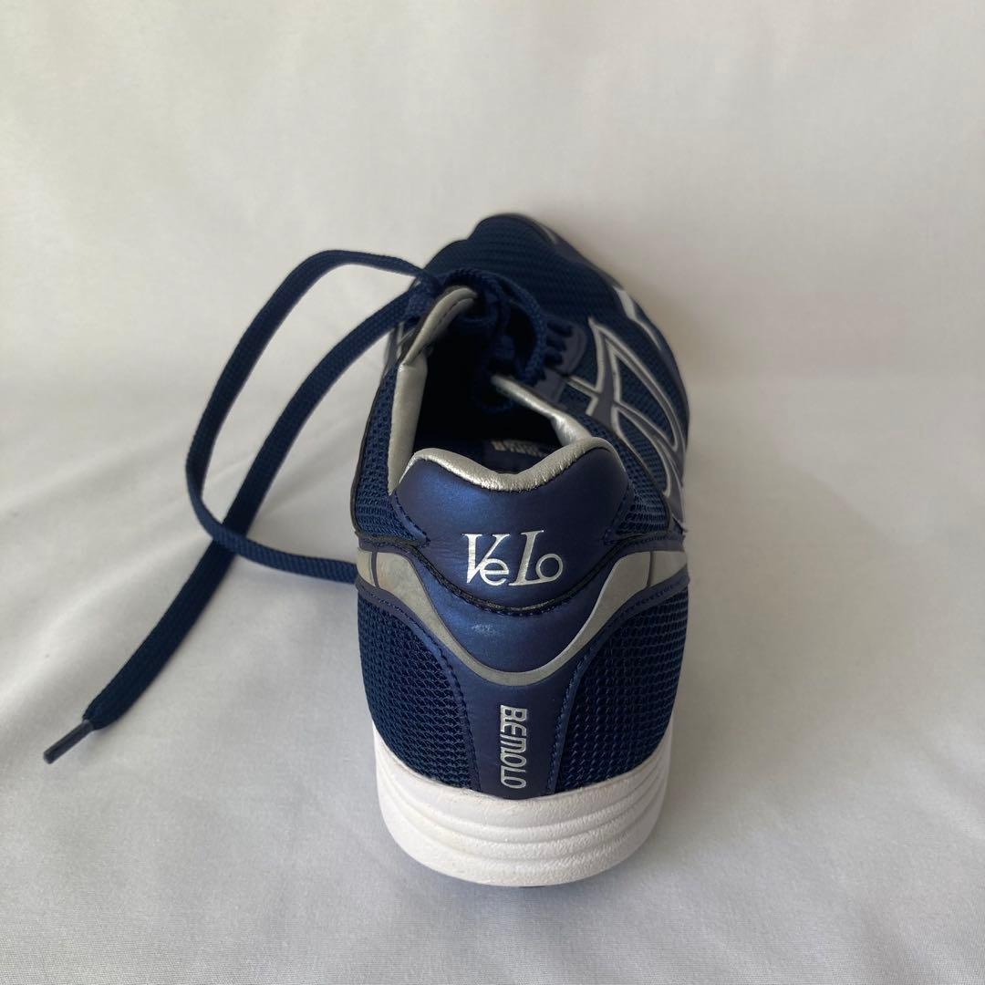 ボ*ン様 BEMOLO シューズ 26.5cm ネイビー 収納袋付き
