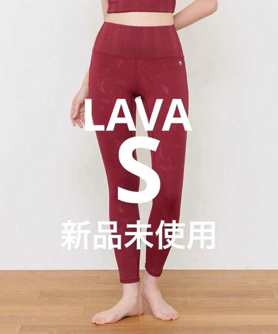 LAVA❤️新品未使用❤️【SUKALA】エンボスリーフレギンスS SUKALA】ブルーミングフラワーレギンス(Sサイズ ネイビー