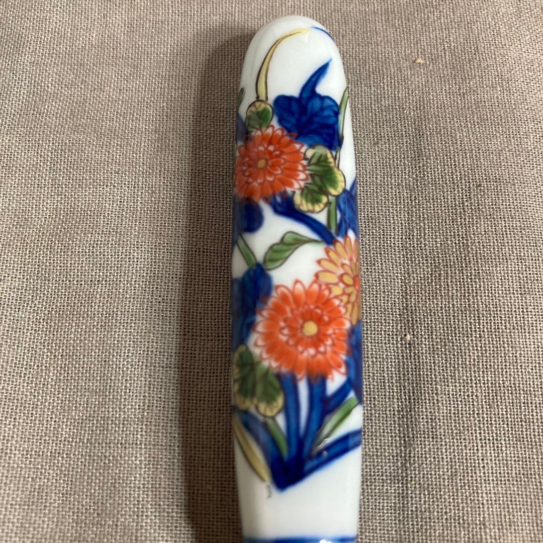 源右衛門】古伊万里の伝統 名窯 舘林源右衛門作 古伊万里菊絵 スプーン