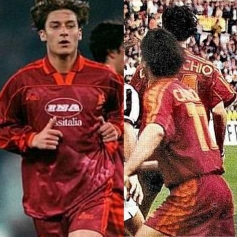 貴重な長袖！】フランチェスコ・トッティ/ ASローマ/H/95-66モデル