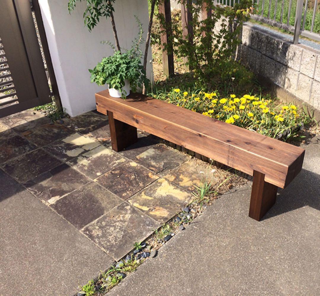 横幅100cmフラワーガーデン どっしり ベンチ 長椅子 ガーデニング 防腐