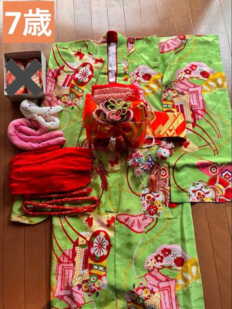 七五三 7歳着物セット 古典柄レトロ レンタル 七五三 着物 7歳 セット JILL STUART ジル・スチュアート
