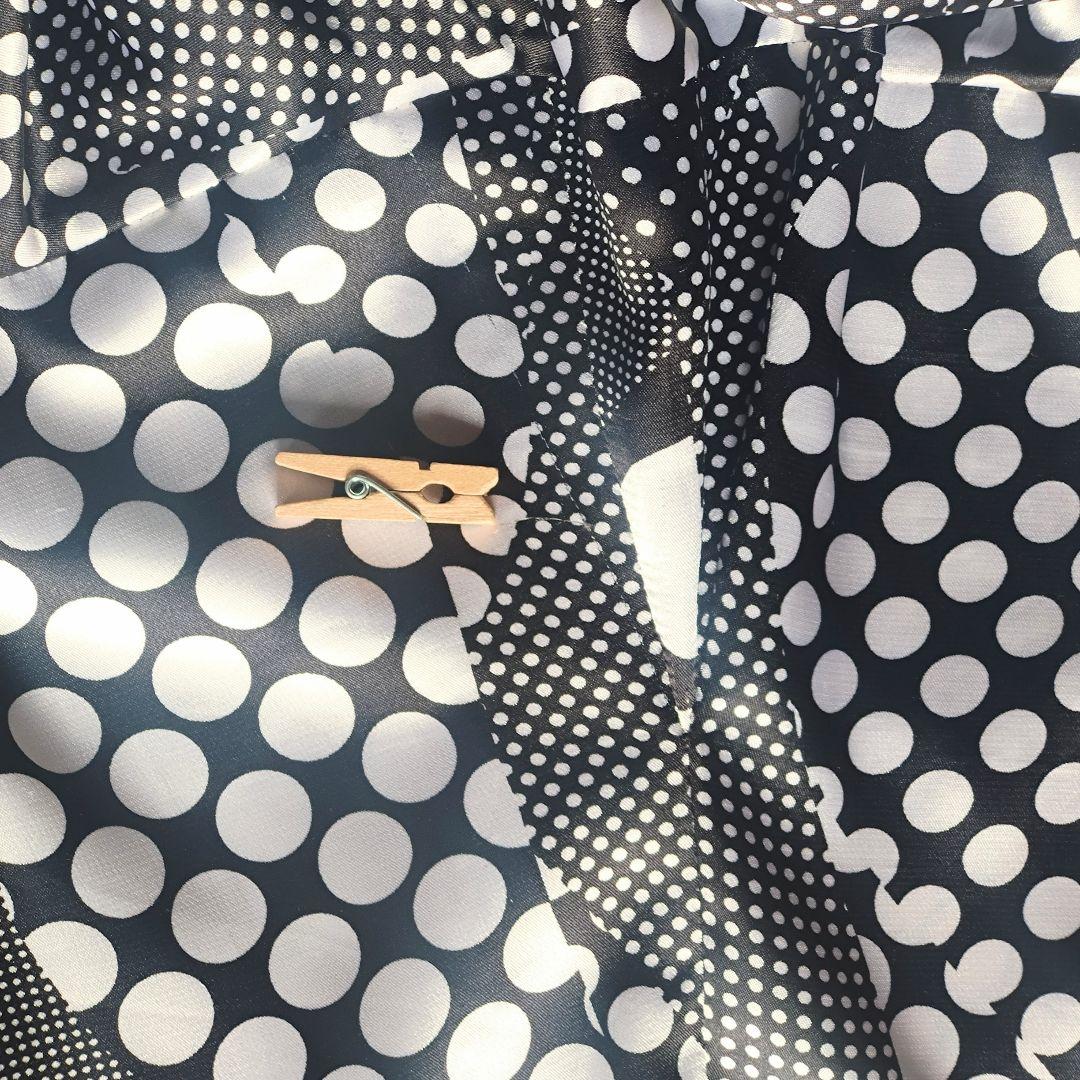 フラメンコ衣装 ファルダとピキージョセット 大小水玉 黒 5段