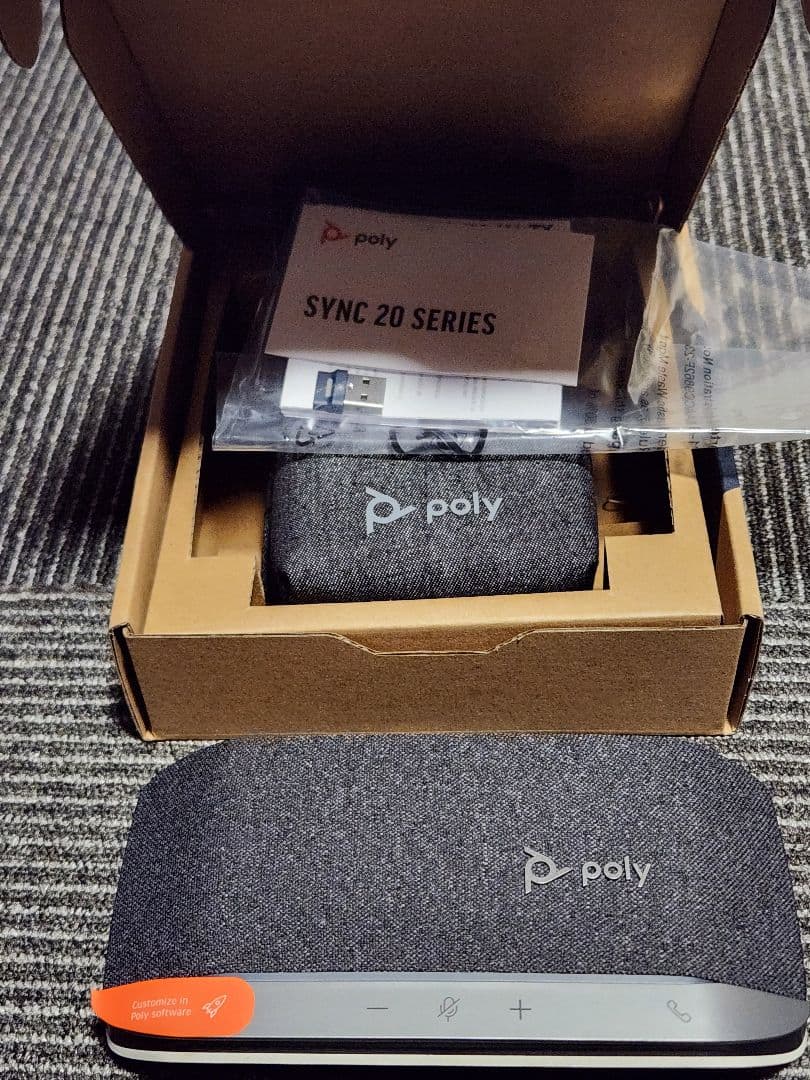 【新品動作確認のみ】poly sync 20+ Amazon.co.jp: 【Amazon.co.jp限定】Poly スピーカー Sync 20 (国内