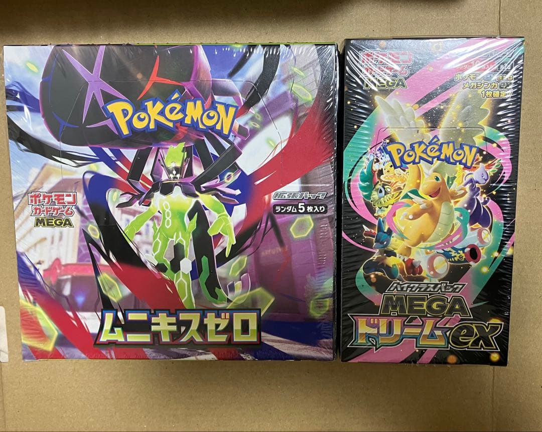 ポケモンカードゲーム ムニキスゼロ メガドリームex シュリンク付 BOX ポケモンカード】メガドリームex ムニキスゼロ シュリンク付き各1BOX