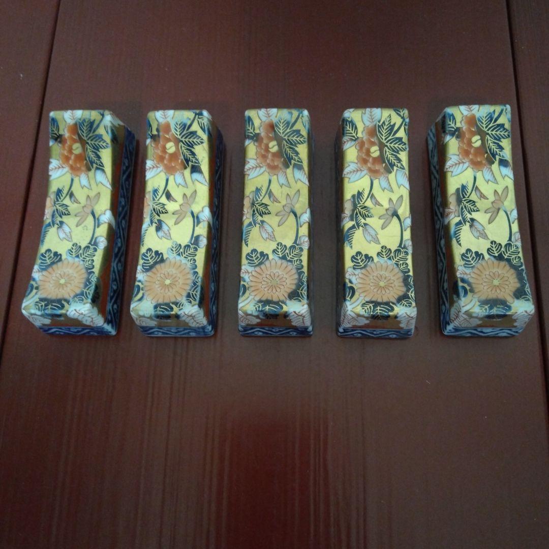 其泉窯 極錦金彩古伊万里 箸置 5客 新品未使用 - メルカリ