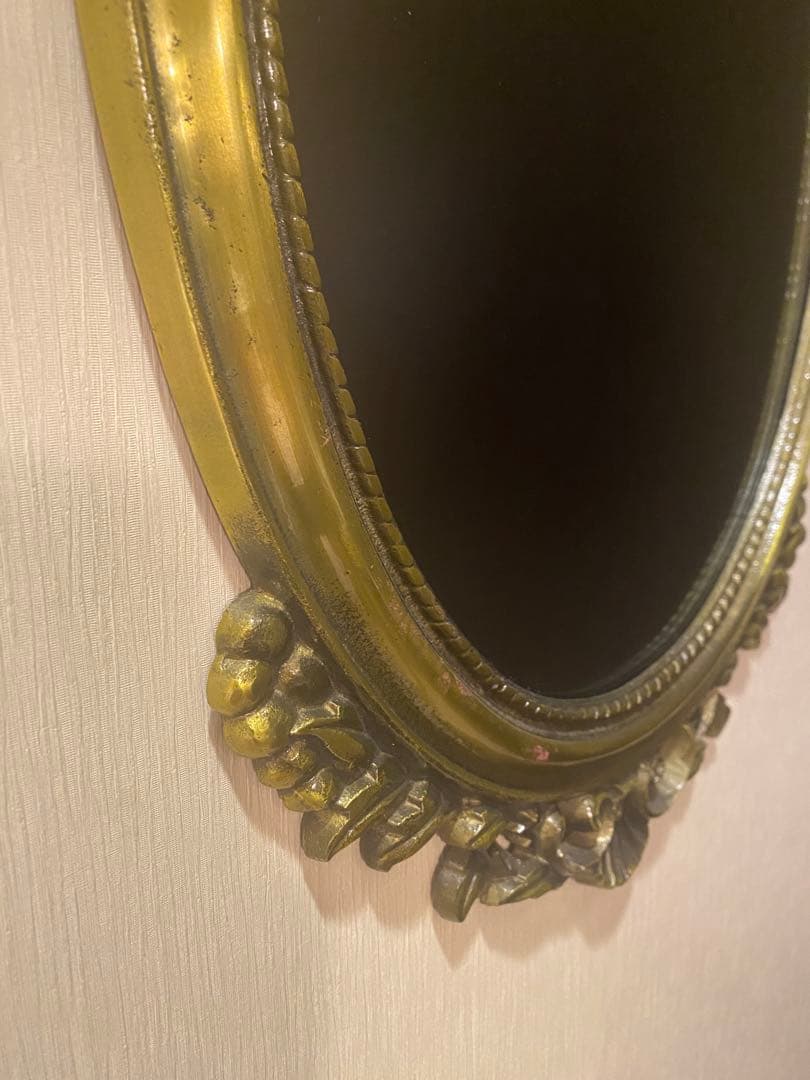 アンティーク風 壁掛けミラー インテリア フレンチシャビー 宮殿 used