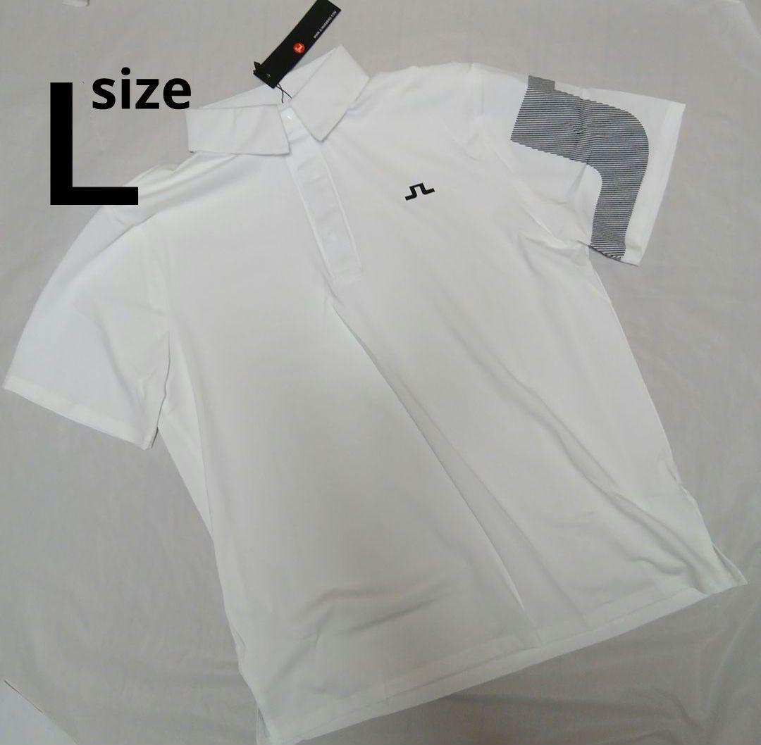 J.LINDEBERG ゴルフウェア 半袖 ポロシャツ L 白 - メルカリ