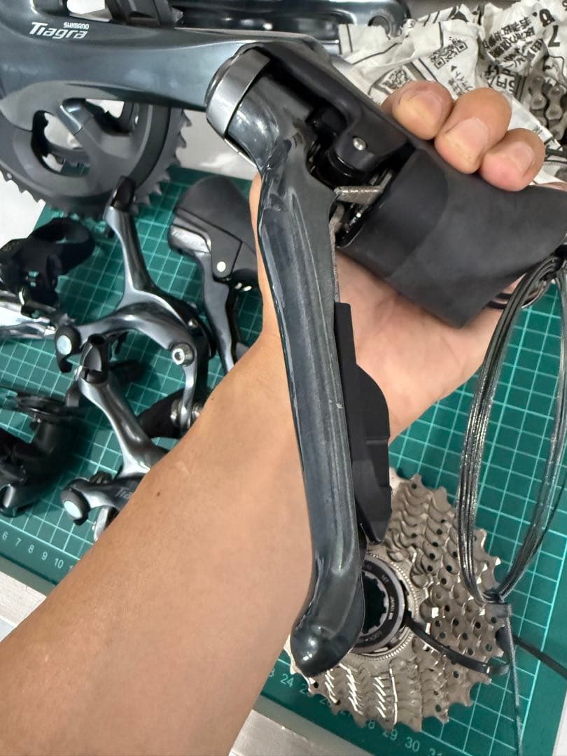 美品 SHIMANO ティアグラ R4700 リムブレーキ グループセット