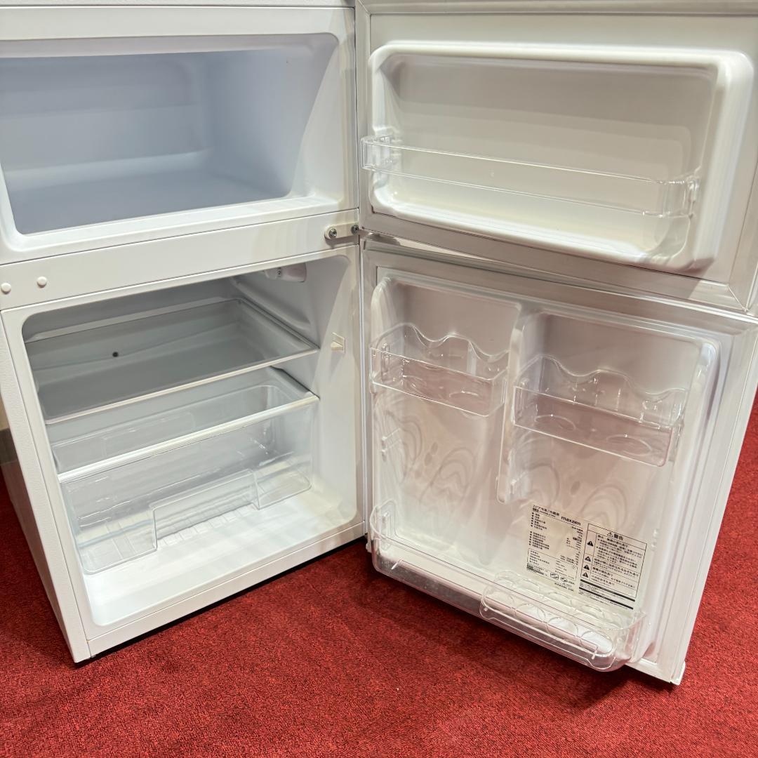 美品マックスゼン2020年製 2ドアミニ冷蔵庫 90リッター JR090ML01