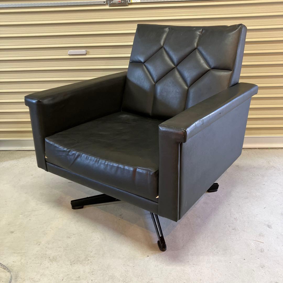 昭和レトロ ヴィンテージ マルニ 回転式アームチェア ラウンジチェア 古家具 マルニ木工 HIROSHIMA ラウンジチェア 買取しました！ | 愛知と岐阜の