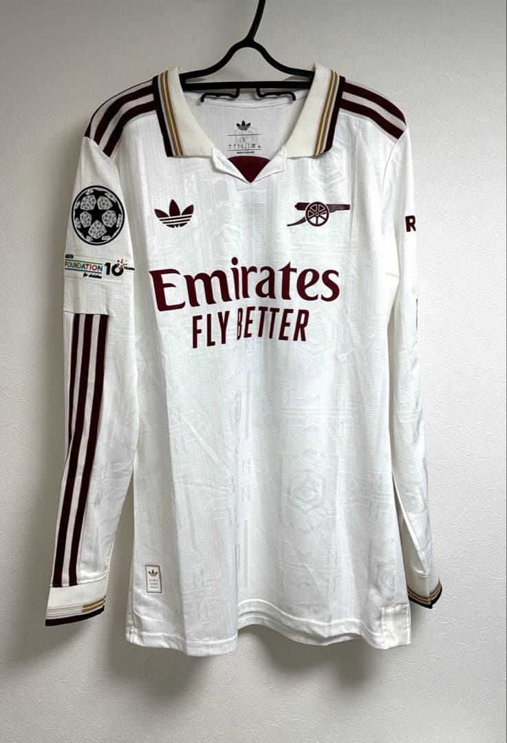 25-26 アーセナル ライス アウェイ ユニフォーム 長袖 Lサイズ 41番 Kemari87 KISHISPO / アーセナル 25-26 アウェイ 長袖レプリカ