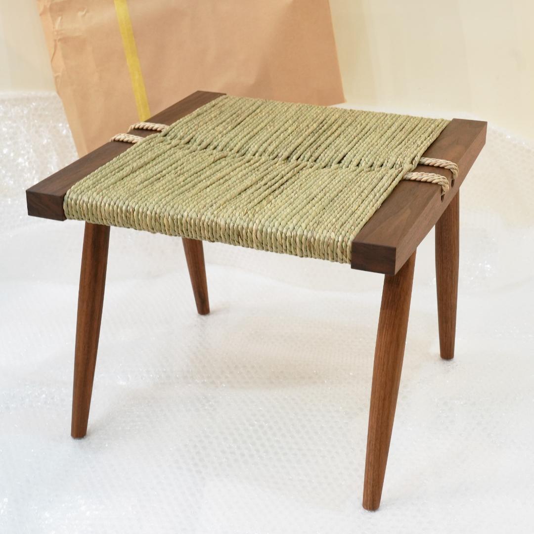 【新品未使用】ジョージ・ナカシマ グラスシートスツール 33cm 新品未使用】ジョージナカシマ グラスシートスツール 33cm 桜製作所