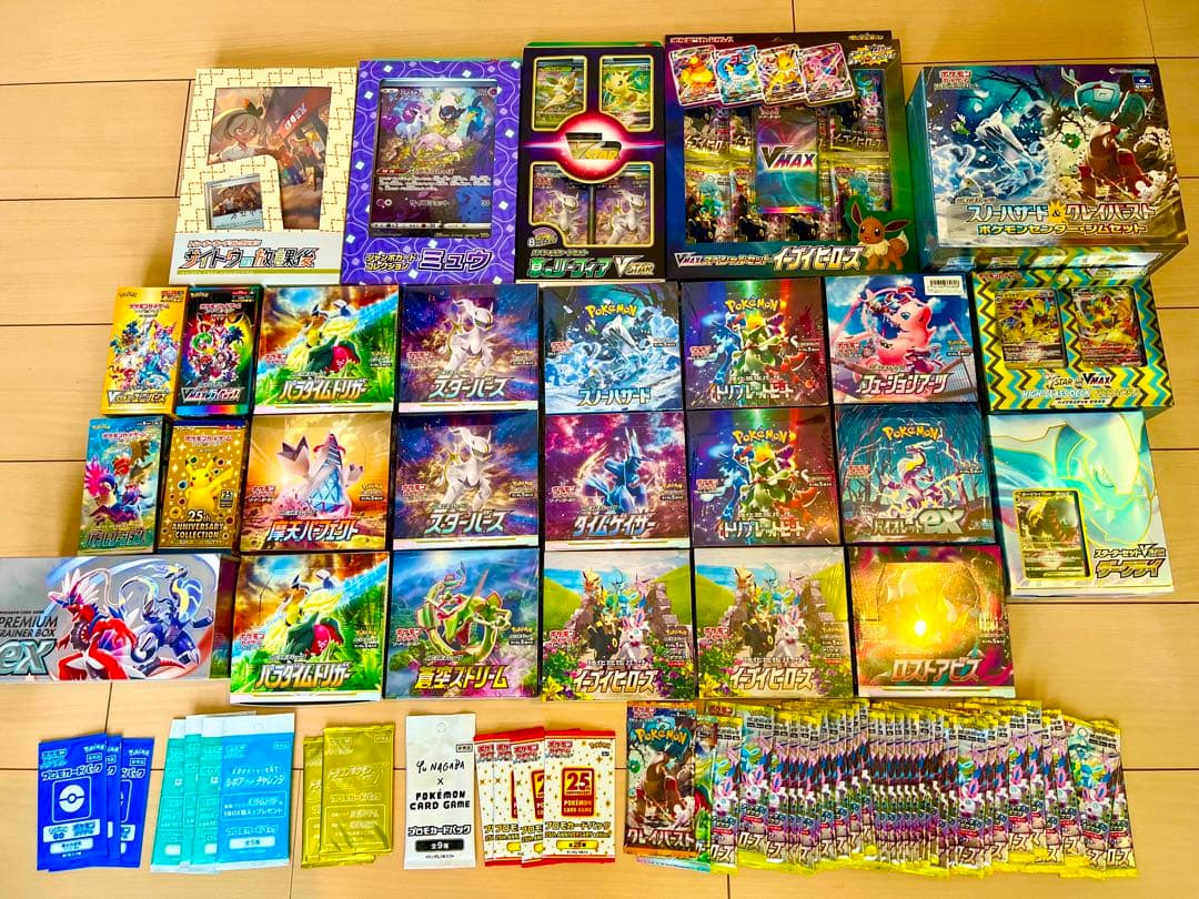 ポケカ 引退品 まとめ売り ボックス box イーブイヒーローズ 蒼空