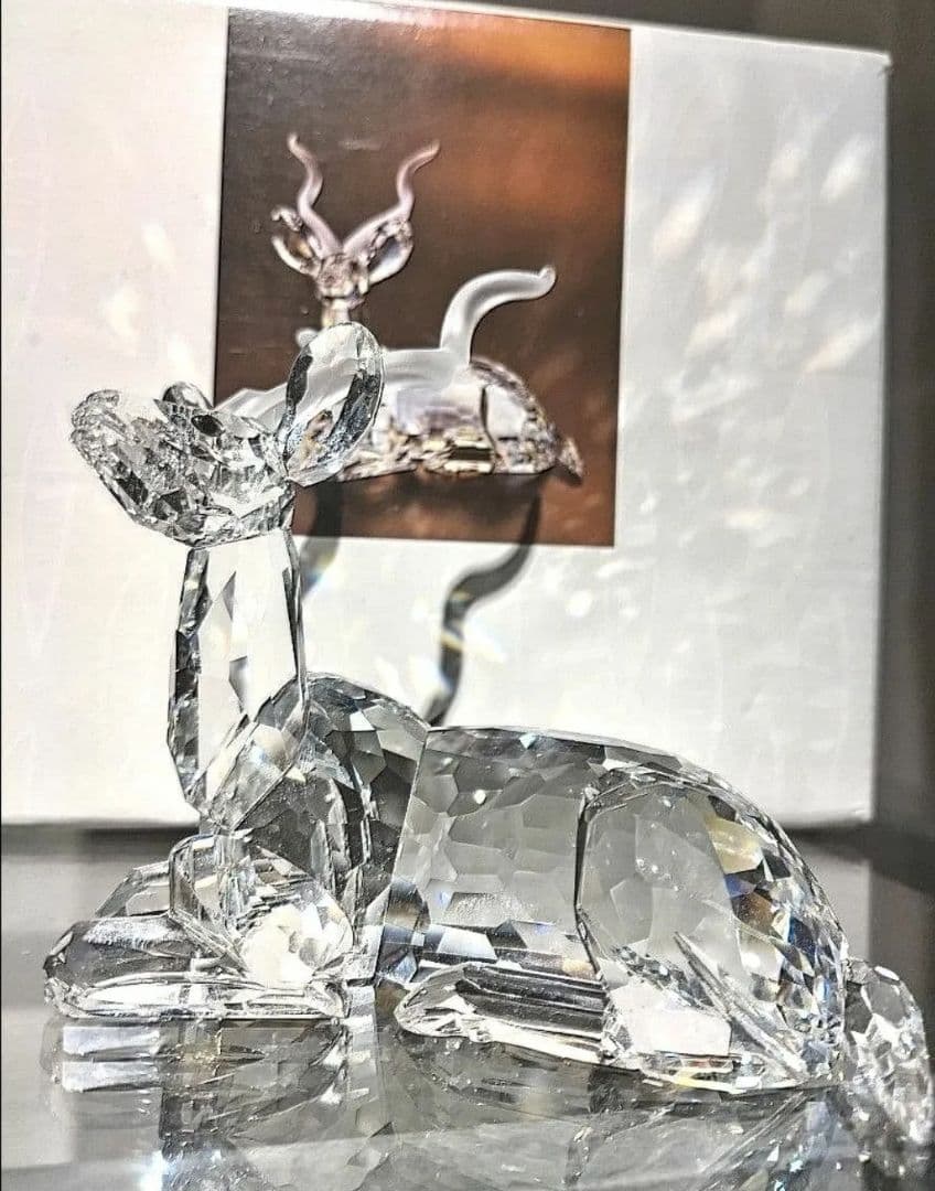 スワロフスキー　1994年　SCS会員限定品 『クーズー』カモシカ 楽天市場】スワロフスキー 雄ジカ 鹿 動物 親子 SCS会員限定 125周年