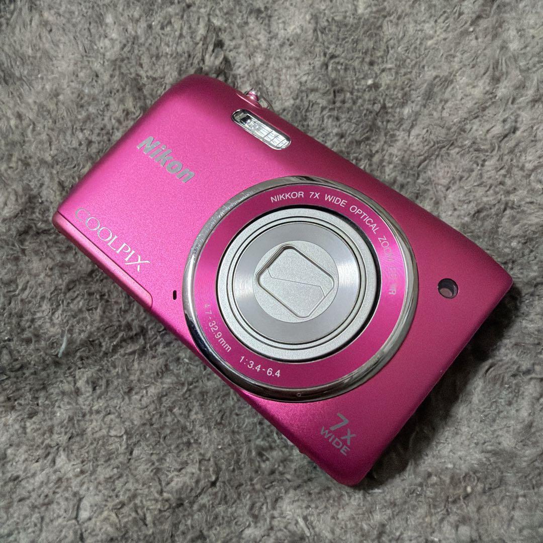 Nikon COOLPIX S3500 デジタルカメラ ピンク本体 ジャンク - メルカリ