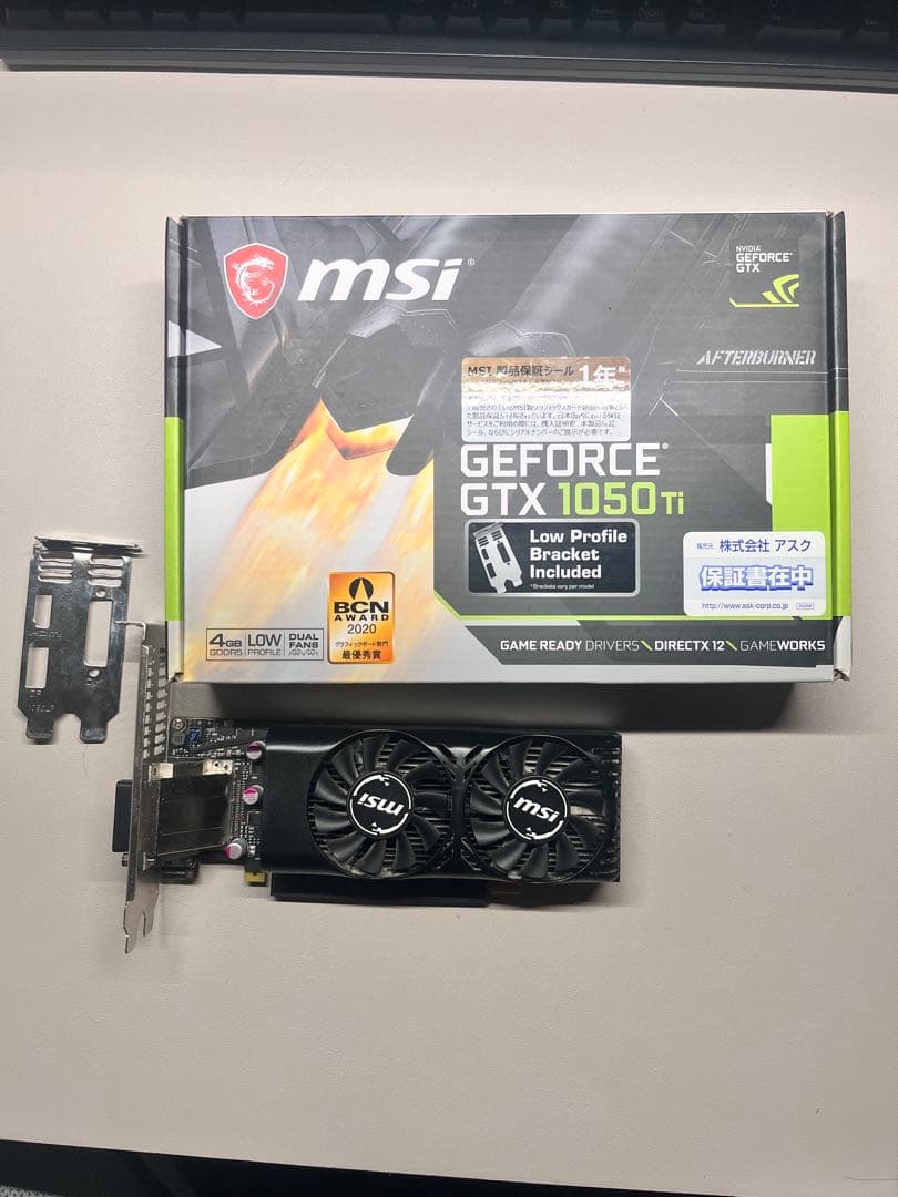 MSI GTX1050ti ロープロファイル（LP）対応モデル MSI GeForce GTX 1050 Ti 4GT Low Profile GTX 1050 TI 4GT LP B&H