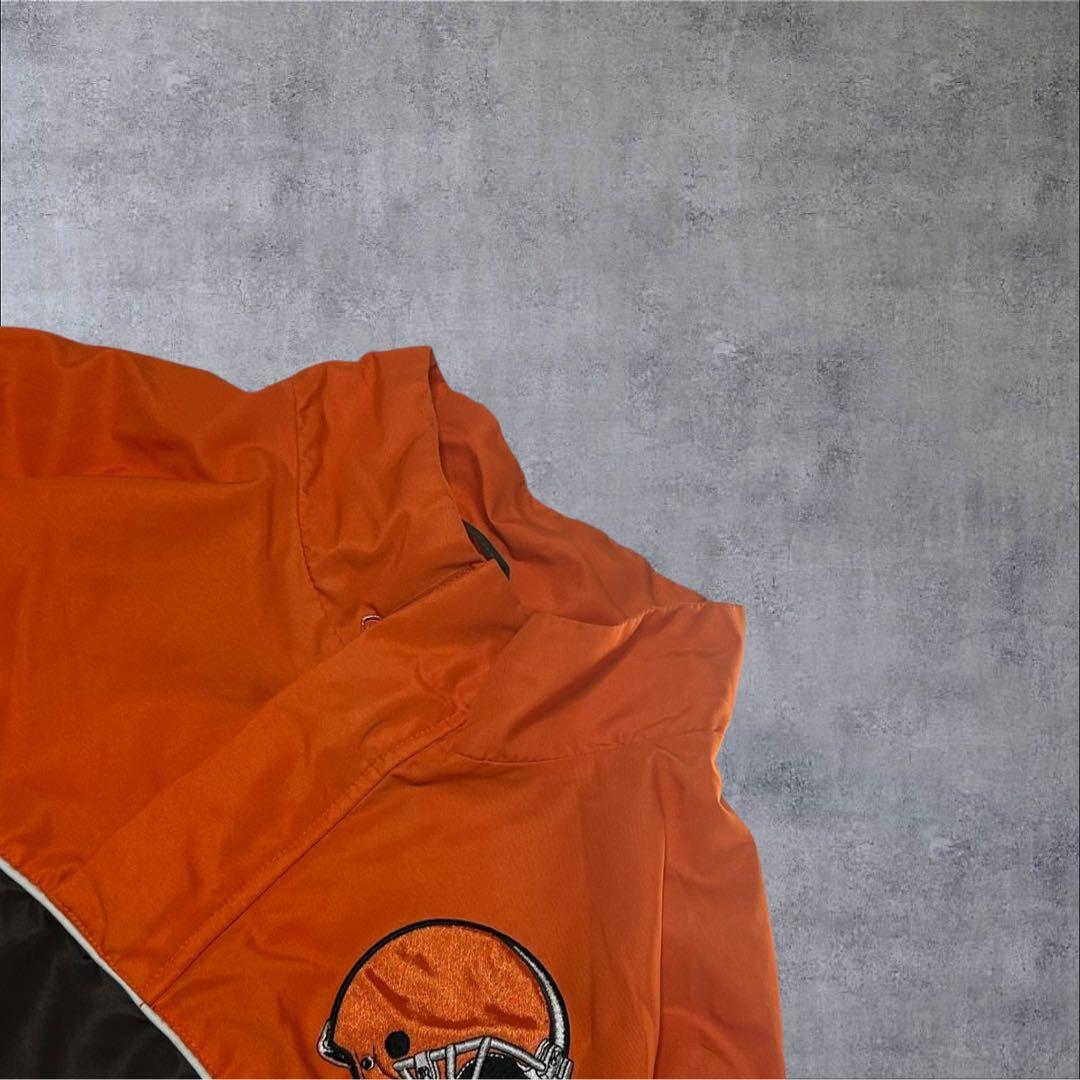 NFL ブラウンズ ナイロンジャケット XL プルオーバー オーバーサイズ