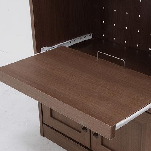 《新品・送料無料》キッチンカウンター 幅90cm ミディアムブラウン