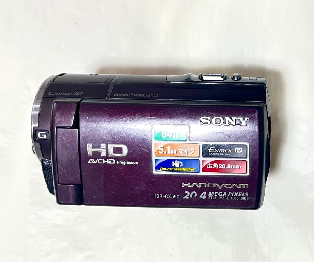 SONY HDR-CX590V ビデオカメラ本体 - メルカリ