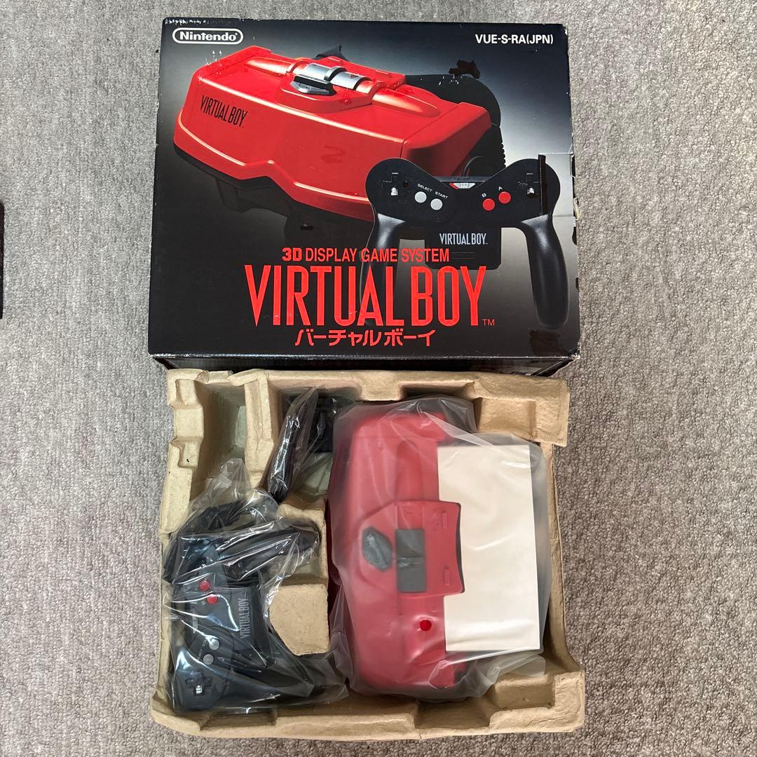 美品】バーチャルボーイ 本体&ステレオヘッドホン&カセット6種セット