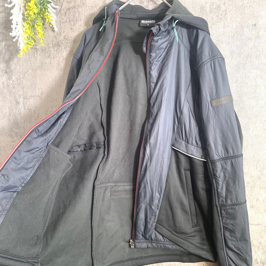 ビアンキ サイクルジャケット サイクルウェア 裏起毛 防風