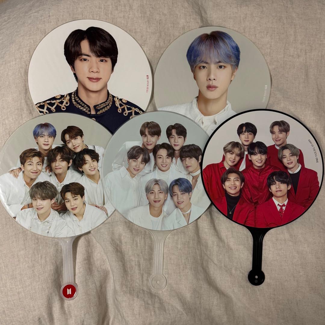 BTS JIN ツアーグッズ IMAGE PICKET うちわ 5枚 セット - メルカリ