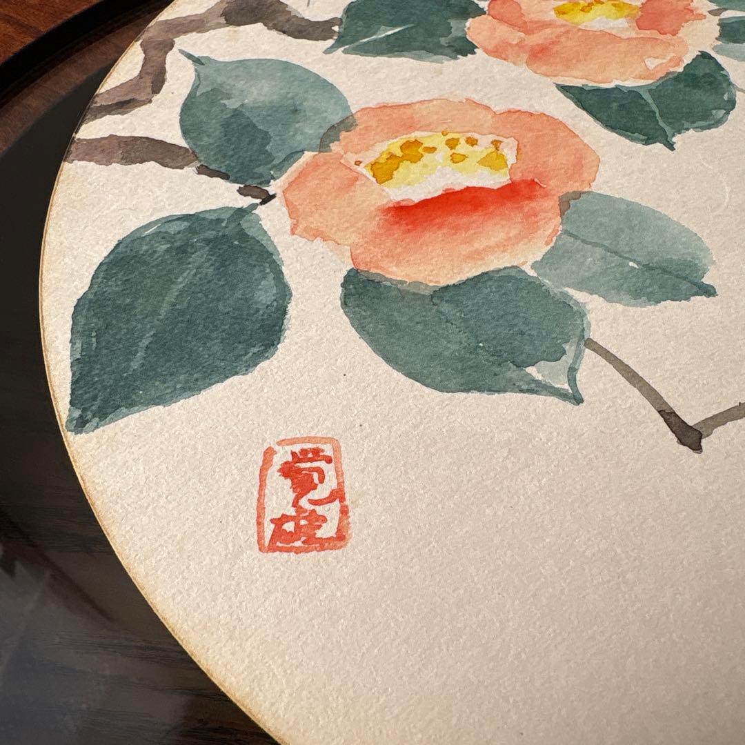 木製 無垢材 くり抜き 削りだし 丸窓 フォトフレーム 円形額縁