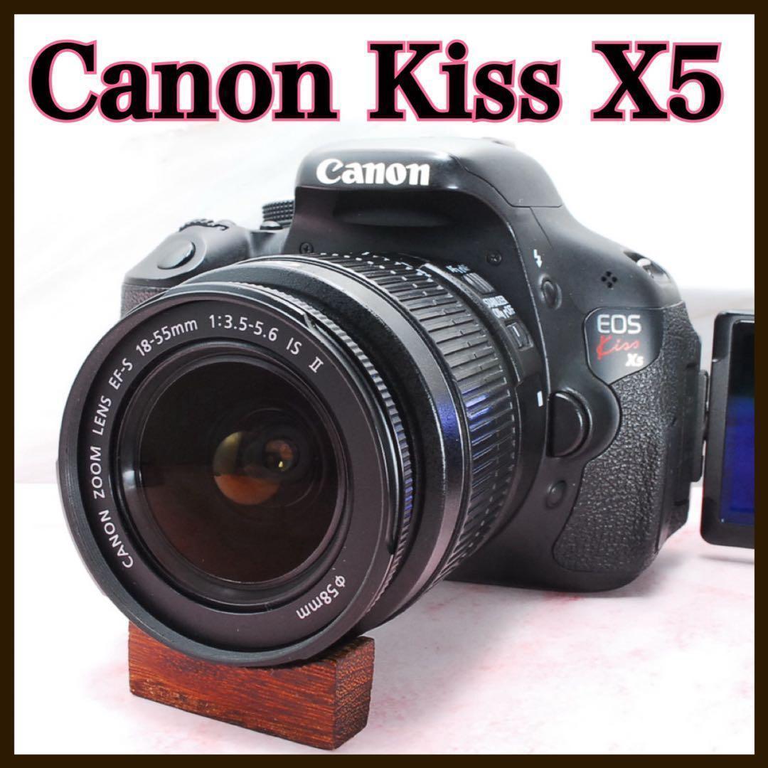 ❣️大特価❣️Canon EOS Kiss X5☆一眼レフ☆手ぶれ補正付きレンズ