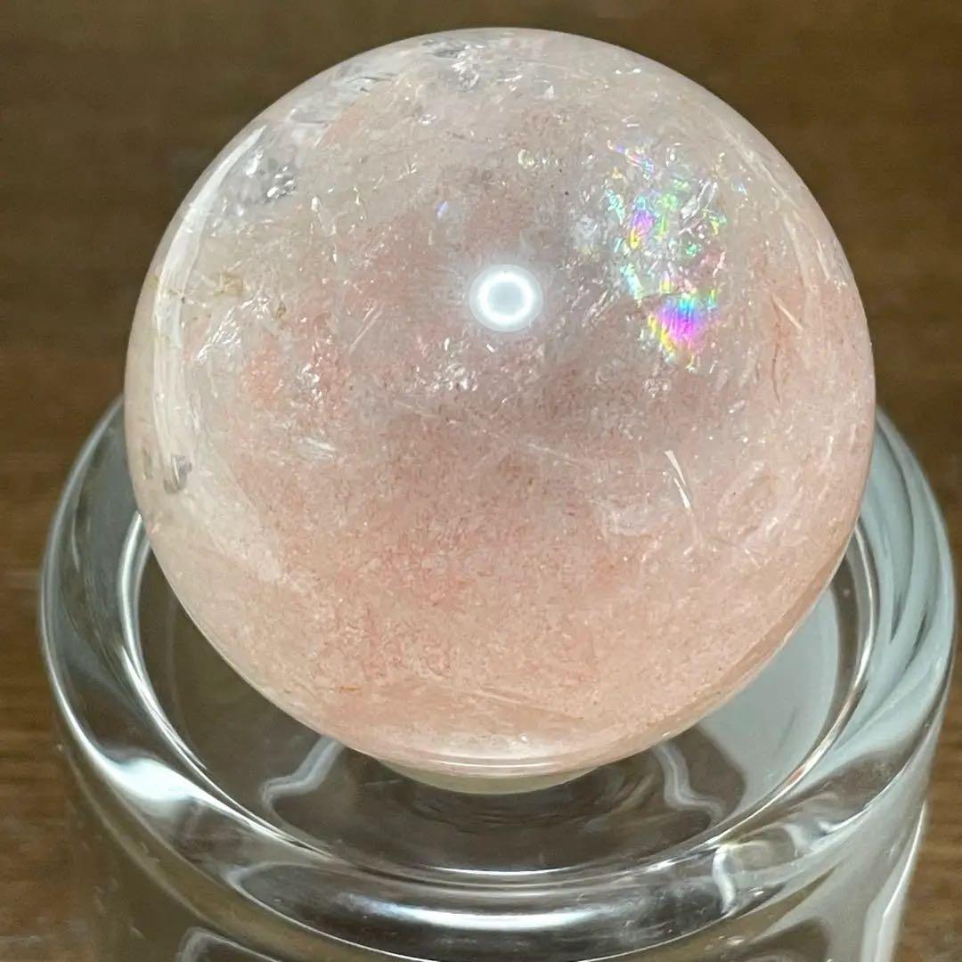 ピンククォーツ ピンクアゼツライト スフィア 天然石 置物 - メルカリ