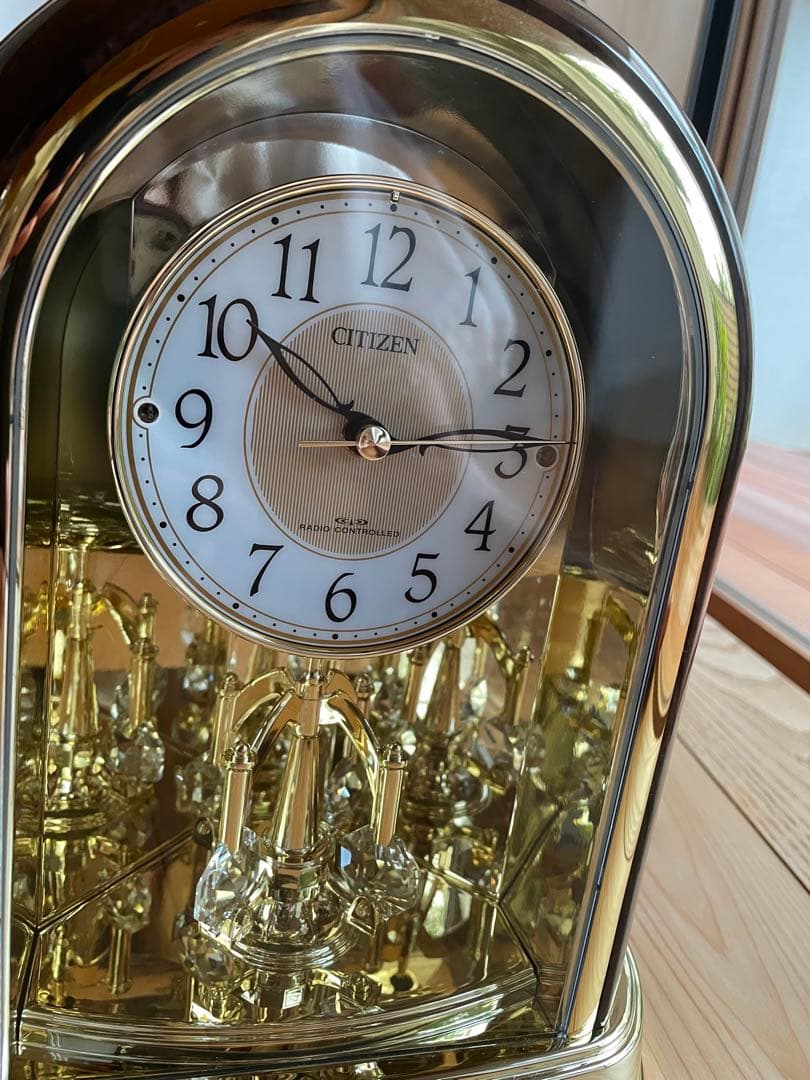 CITIZEN ゴールド アーチ型 置時計 - メルカリ