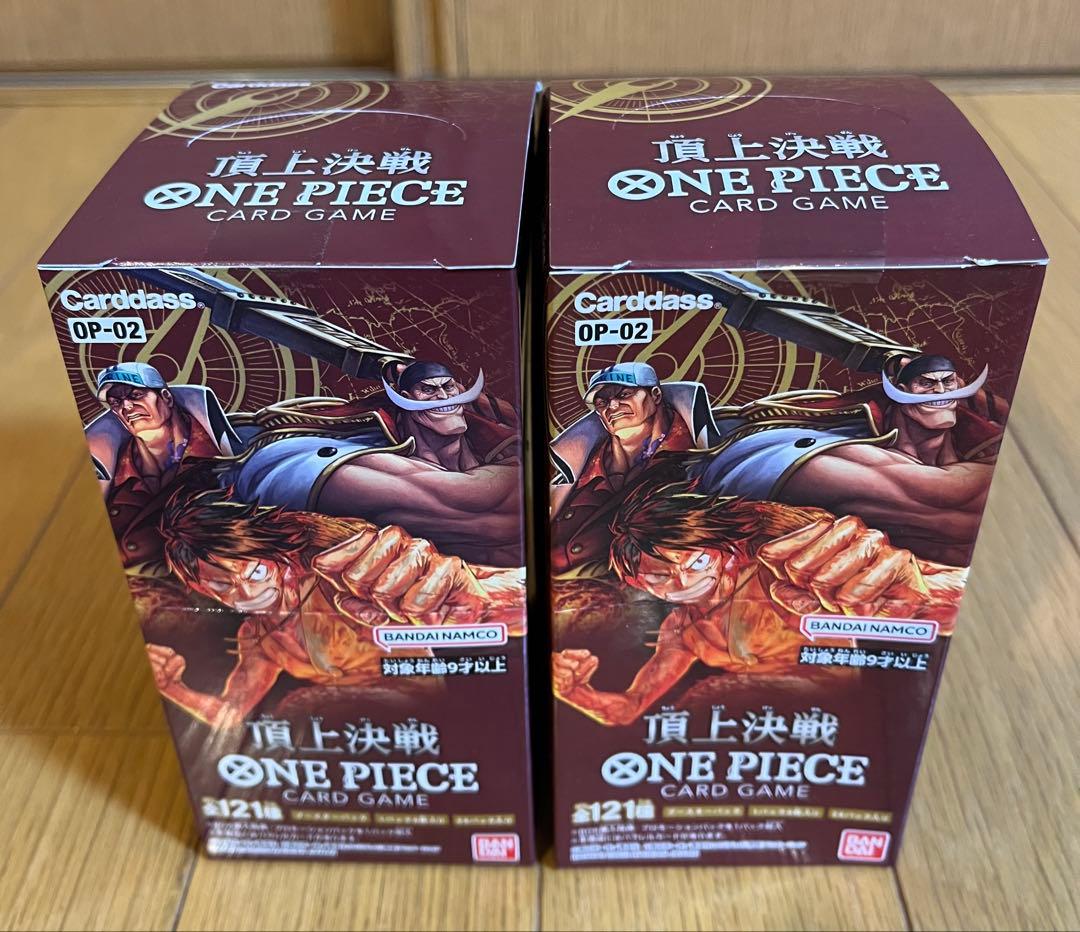 ONEPIECE カードゲーム 頂上決戦 新品未開封 テープ付き 2box - メルカリ