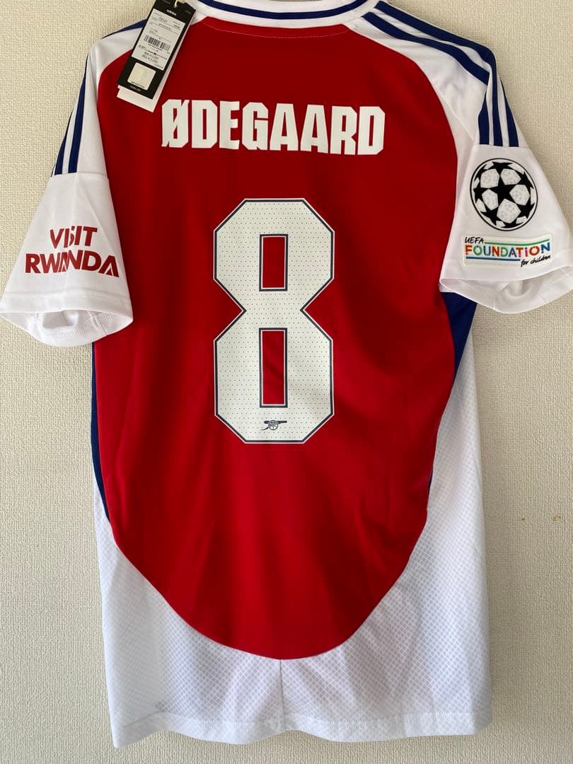 【正規品・タグ付き】　ウーデゴール　ユニフォーム　アーセナル　24/25 CL adidas アーセナル 24/25 ユニフォーム ホーム 半袖 レプリカ #8