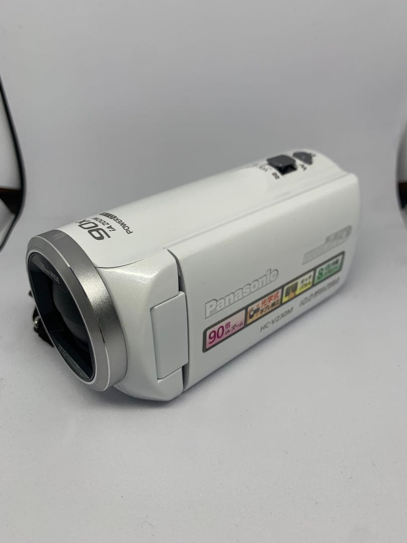 Panasonic パナソニック HC-V230M デジタル ビデオカメラ 美品 パナソニック、iAズーム90倍で光学式手ブレ補正を搭載したビデオカメラ