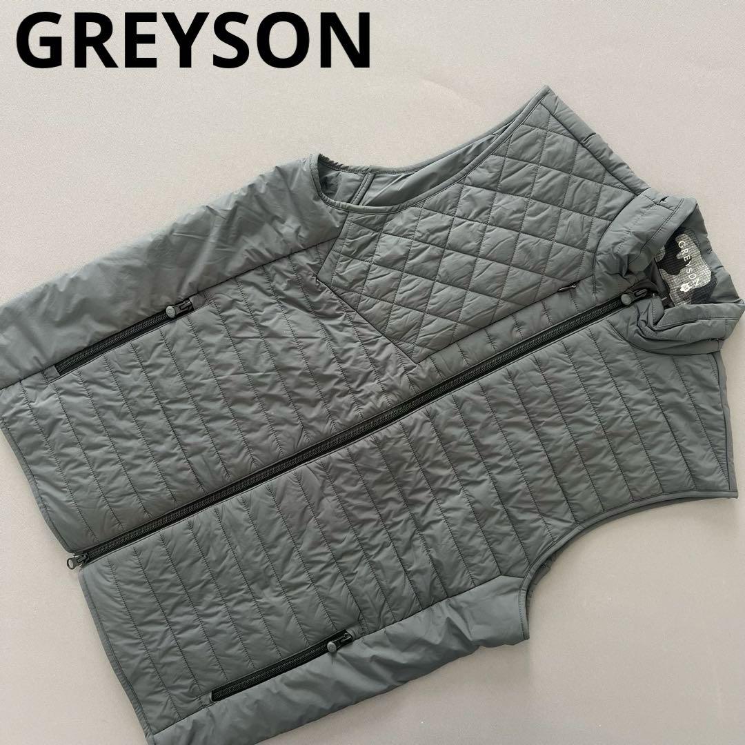 GREYSON グレイソン　ダウンジャケット　ダウンベスト　グレー　メンズ　中綿 GREYSON グレイソン ダウンジャケット ダウンベスト グレー メンズ