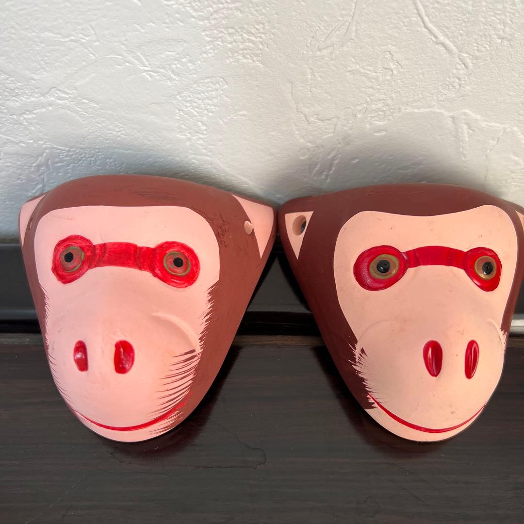 猿田彦神社 厄除け猿面（2個セット） — 魔除け・開運の縁起物 — - メルカリ