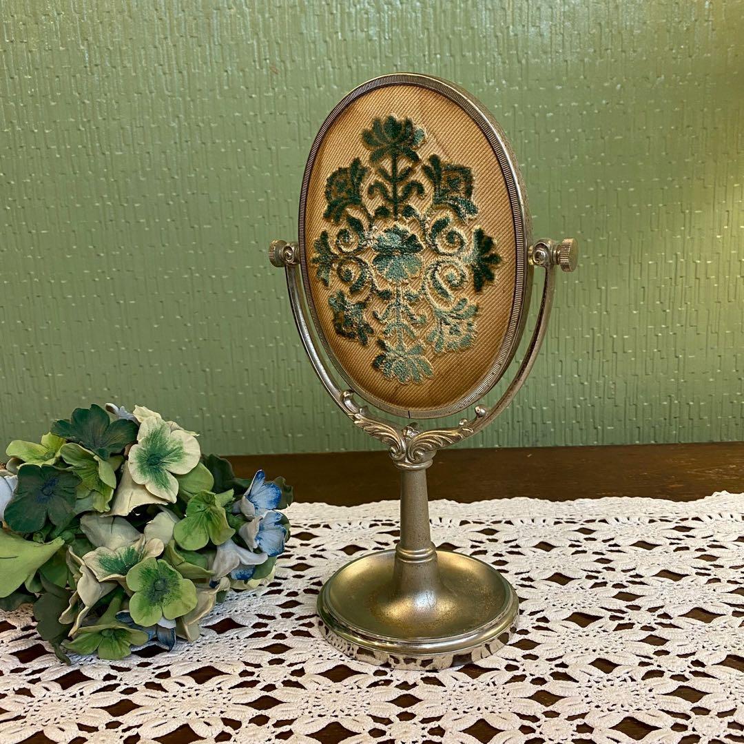 資生堂 ミラー 鏡 花椿会 置き鏡 昭和レトロ ビンテージ インテリア