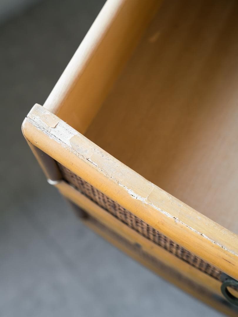 80's \"KOIZUMI\" ラタン キャビネット/収納 モダン ヴィンテージ