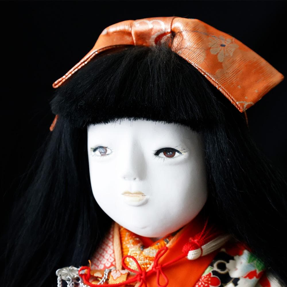 T 維文作 市松人形 曰く付き 呪いの市松人形 ホラー 着物 工芸品