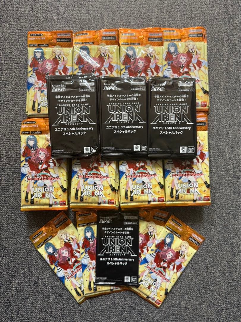 ユニオンアリーナ　学園アイドルマスター　バラパック　プロモ ヴァイスシュヴァルツ ☆初版☆ユニオンアリーナ 学園アイドルマスター